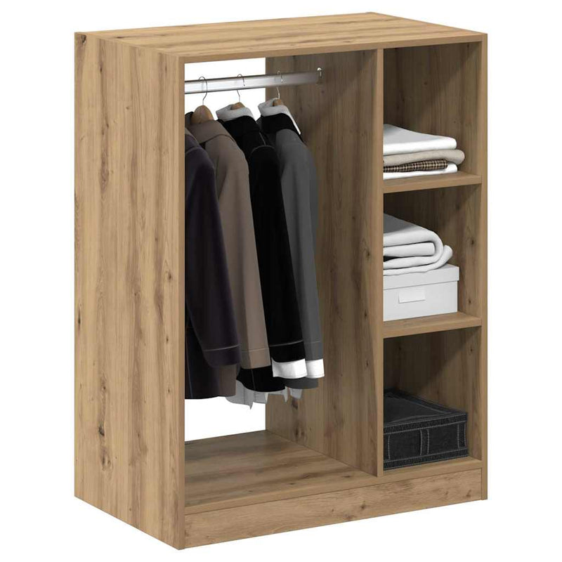 Afbeelding laden in galerijviewer, Vidaxl kledingkast met plank met opslag artisan eiken 77 x 48 x 102 cm