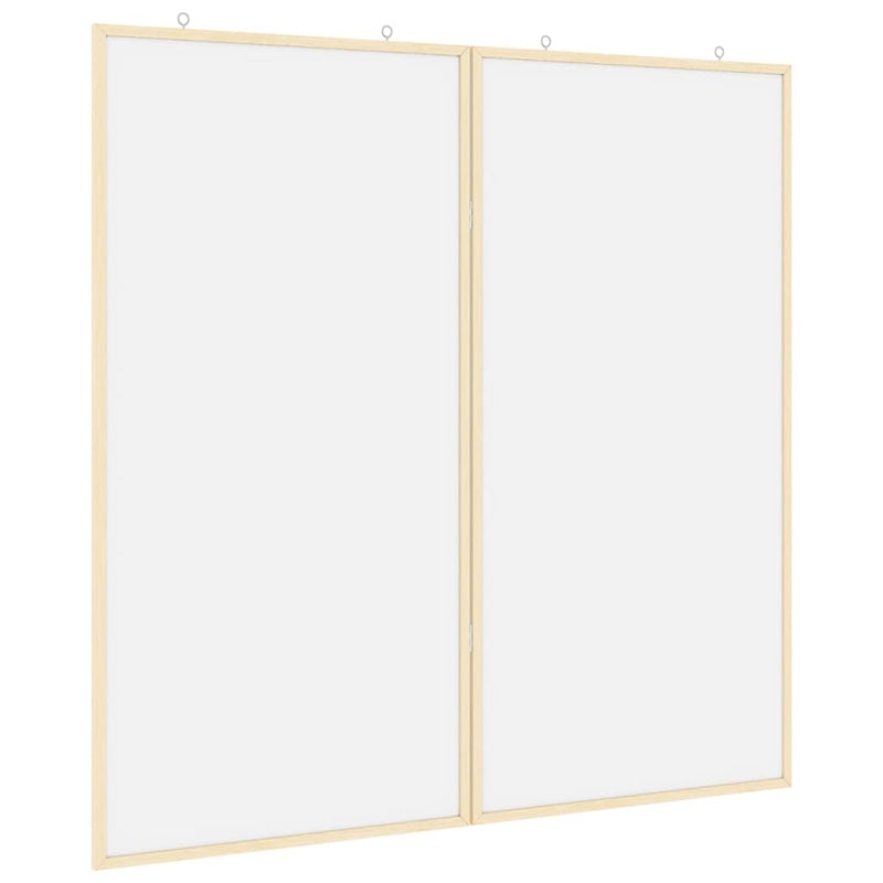 Afbeelding laden in galerijviewer, Vidaxl bulletinbord 100 x 100 x 1,4 cm massief grenenhout wit