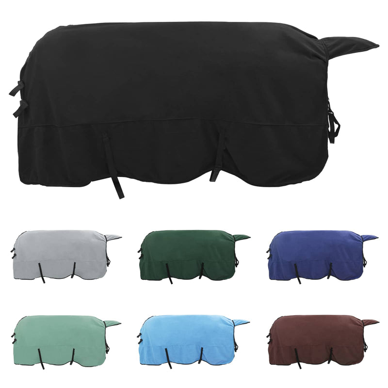 Afbeelding laden in galerijviewer, Vidaxl paardendeken zwart polyester