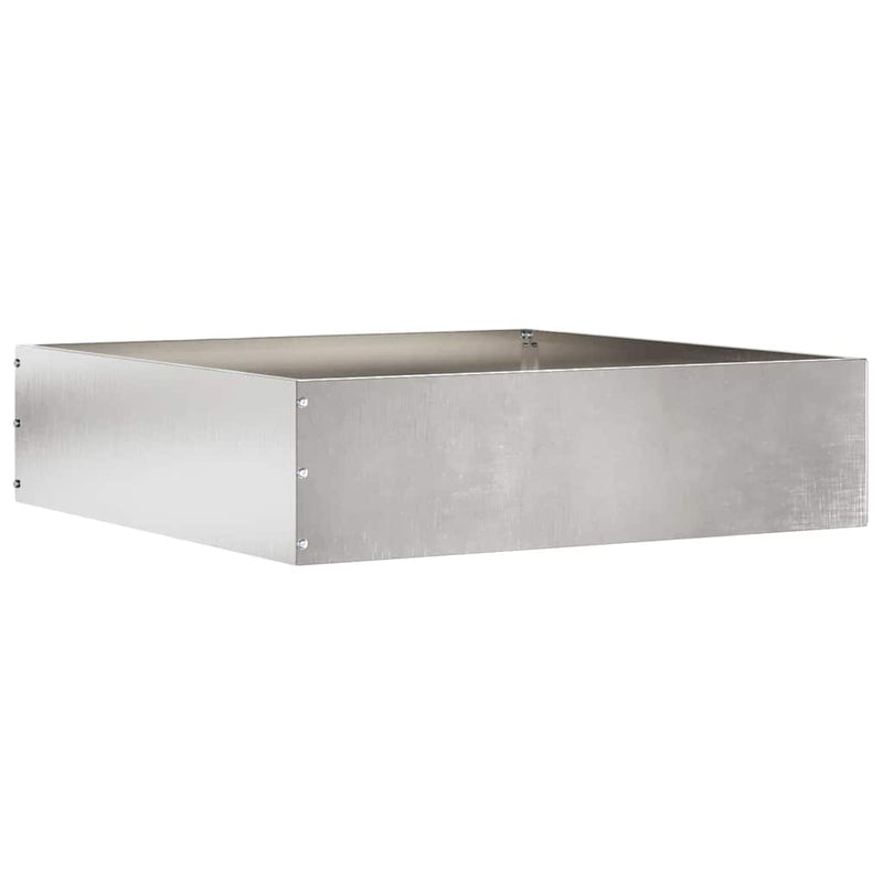 Afbeelding laden in galerijviewer, Vidaxl tuinrand 6 pcs zilver 50 x 50 x 13 cm roestvrij staal