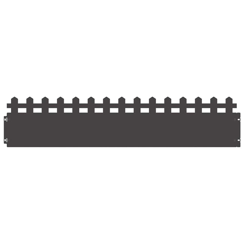 Afbeelding laden in galerijviewer, Vidaxl gazonranden 30 pcs zwart 103 x 0,05 x 22 cm staal