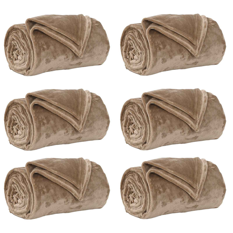 Afbeelding laden in galerijviewer, Vidaxl kleden 6 pcs kameel 240 x 270 cm fleece