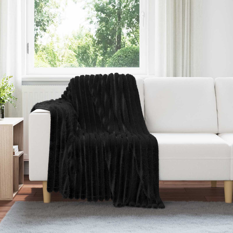 Afbeelding laden in galerijviewer, Vidaxl kleden 6 pcs zwart 150 x 130 cm fleece