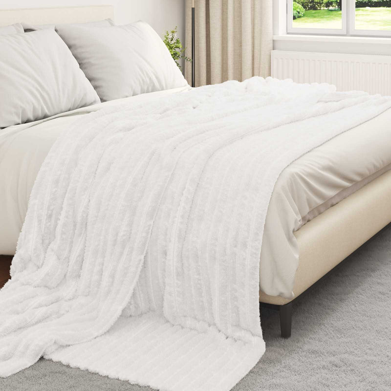 Afbeelding laden in galerijviewer, Vidaxl kleden 6 pcs wit 270 x 240 cm fleece