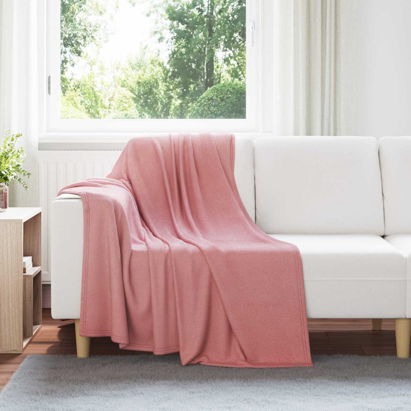 Afbeelding laden in galerijviewer, Vidaxl gooi deken roze 170 x 130 cm fleece