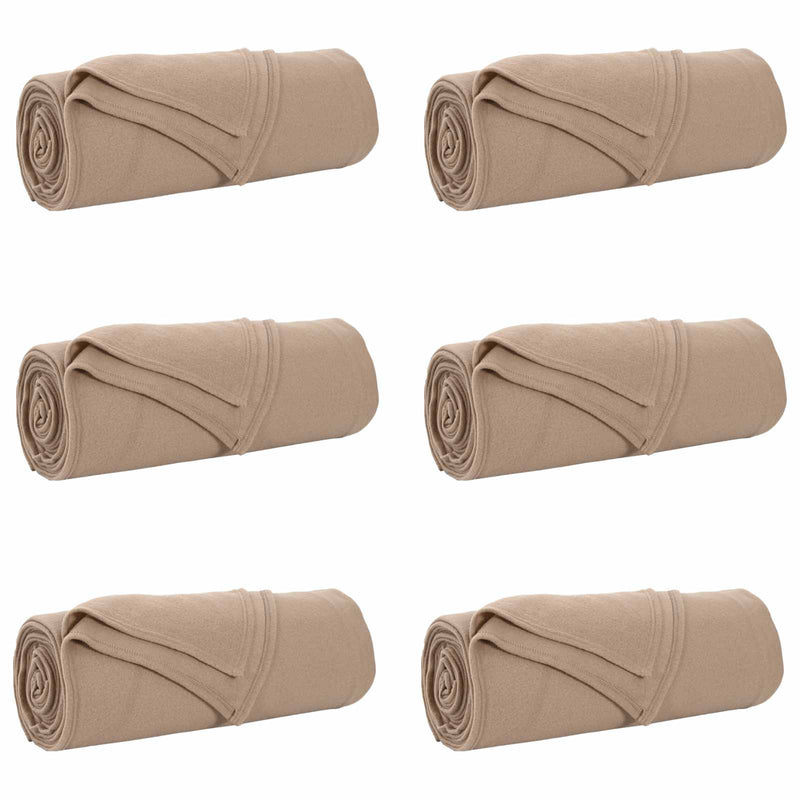 Afbeelding laden in galerijviewer, Vidaxl kleden 6 pcs kameel 280 x 210 cm fleece