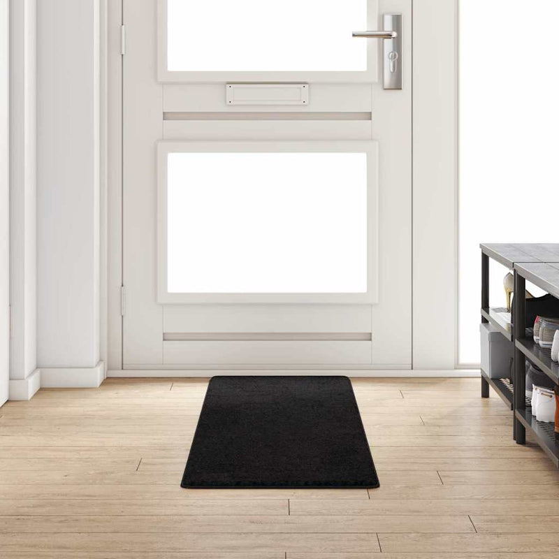 Afbeelding laden in galerijviewer, Vidaxl tapijt loper zwart 50 x 200 cm 100% polypropylene tuft