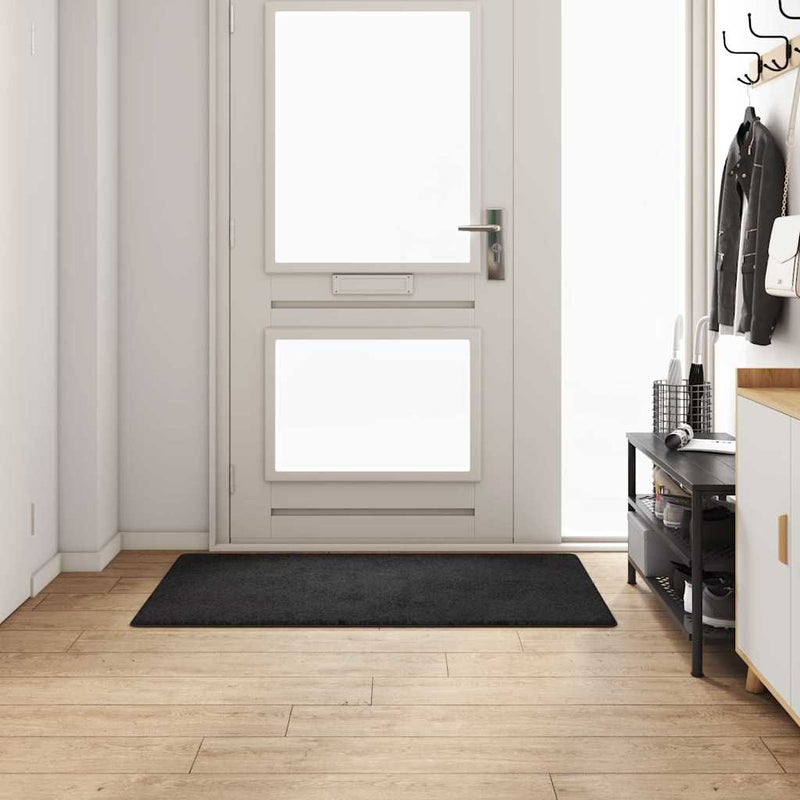 Afbeelding laden in galerijviewer, Vidaxl tapijt loper zwart 80 x 150 cm 100% polypropylene tuft