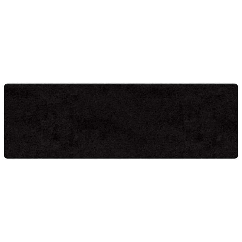 Afbeelding laden in galerijviewer, Vidaxl tapijt loper zwart 80 x 300 cm 100% polypropylene tuft