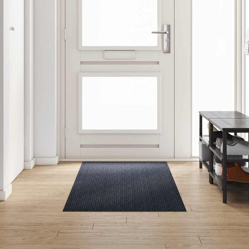 Afbeelding laden in galerijviewer, Vidaxl tapijt loper antraciet 80 x 250 cm stof