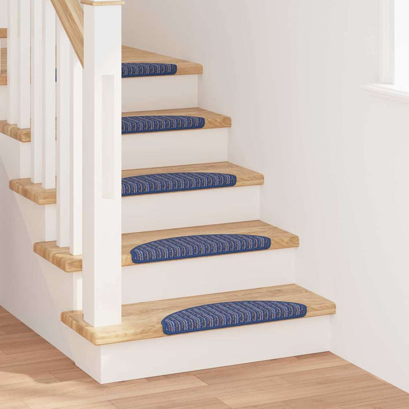 Afbeelding laden in galerijviewer, Vidaxl zelfklevende trapmatten 15 pcs blauw 56 x 17 x 3 cm