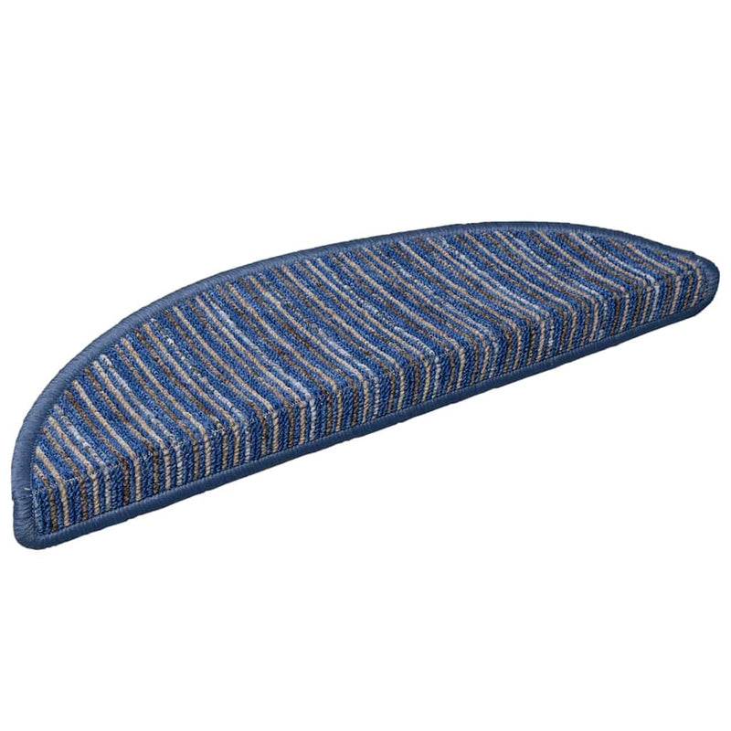 Afbeelding laden in galerijviewer, Vidaxl zelfklevende trapmatten 15 pcs blauw 56 x 17 x 3 cm