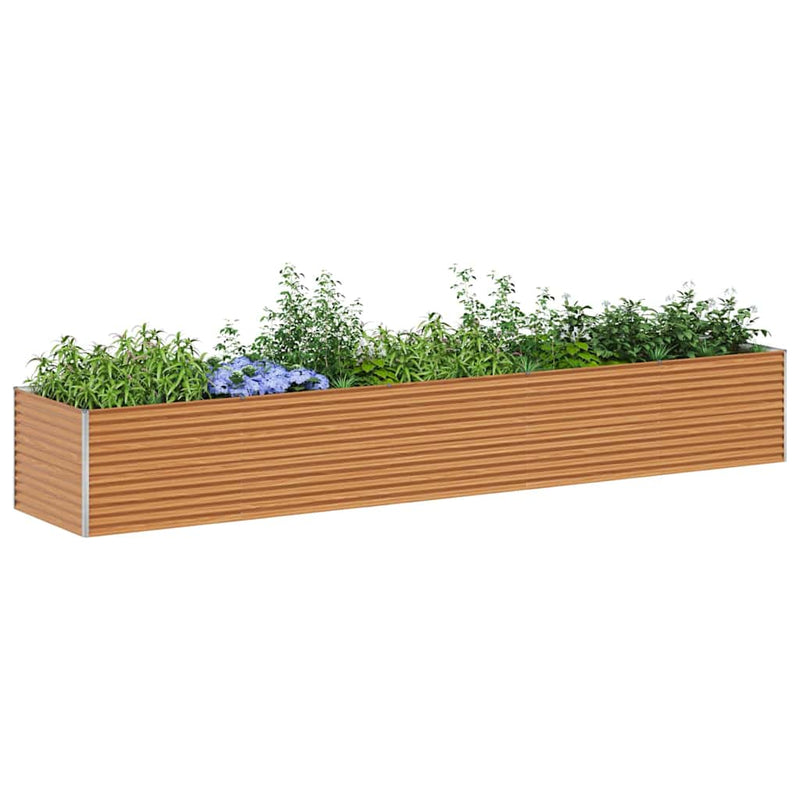 Afbeelding laden in galerijviewer, Vidaxl verhoogde plantenbak 485 x 100 x 68 cm gegalvaniseerd staal