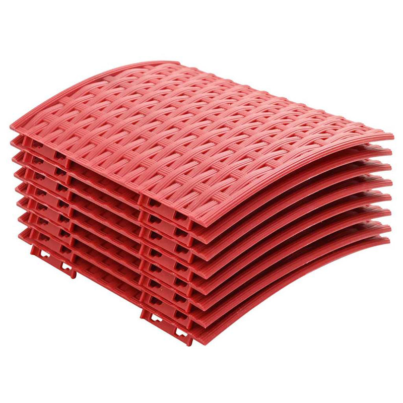 Afbeelding laden in galerijviewer, Vidaxl kerstboomrok rood ø 65 x 24 cm kunststof