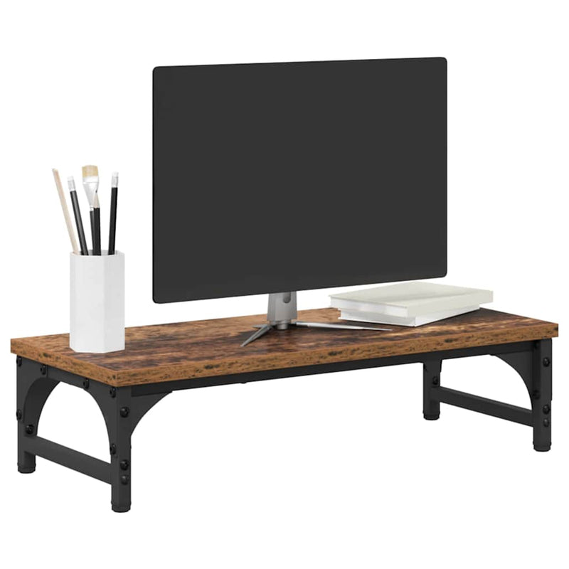 Afbeelding laden in galerijviewer, Vidaxl monitor stand oud hout 55 x 23 x 14 cm bewerkt hout