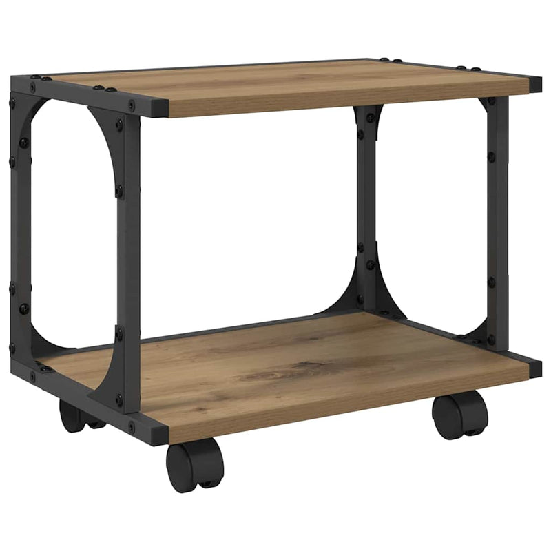 Afbeelding laden in galerijviewer, Vidaxl printerstand artisan eiken 41 x 28 x 33.5 cm bewerkt hout