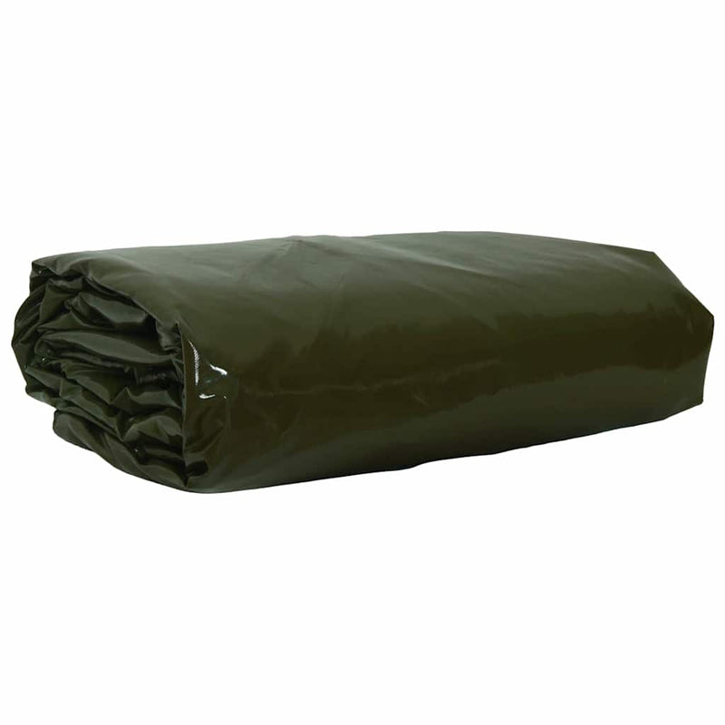 Afbeelding laden in galerijviewer, Vidaxl zeil 650g m² olijf groen 4 x 6 m canvas met pvc-coating