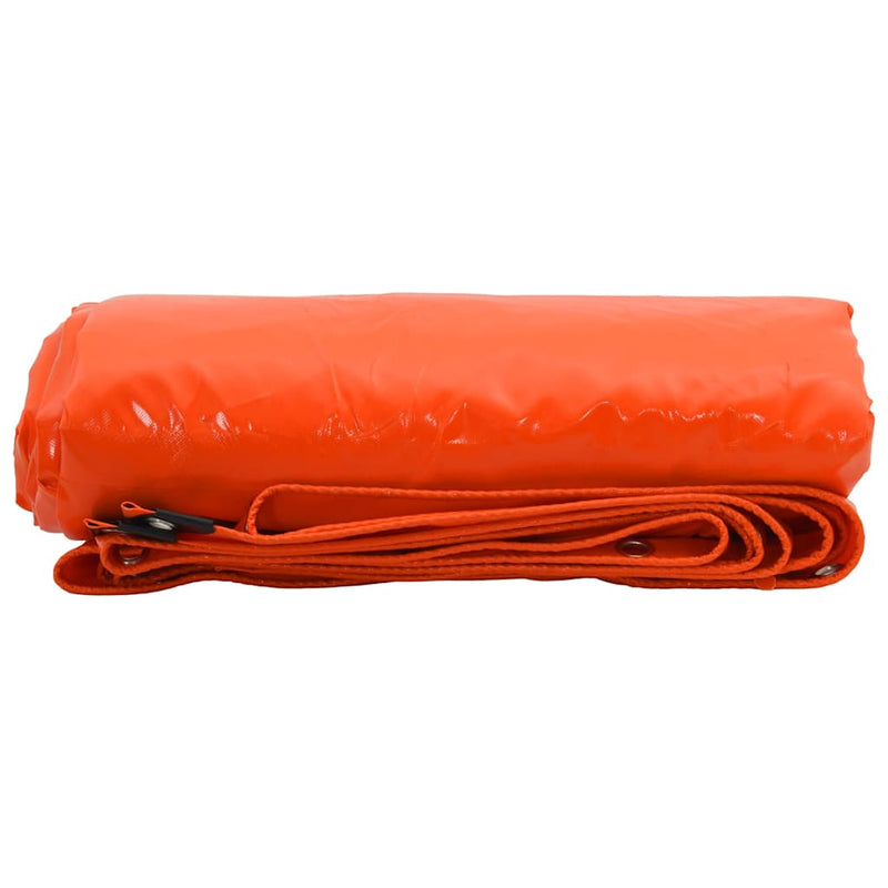 Afbeelding laden in galerijviewer, Vidaxl zeil 650g m² oranje 2,5 x 3,5 m canvas met pvc-coating