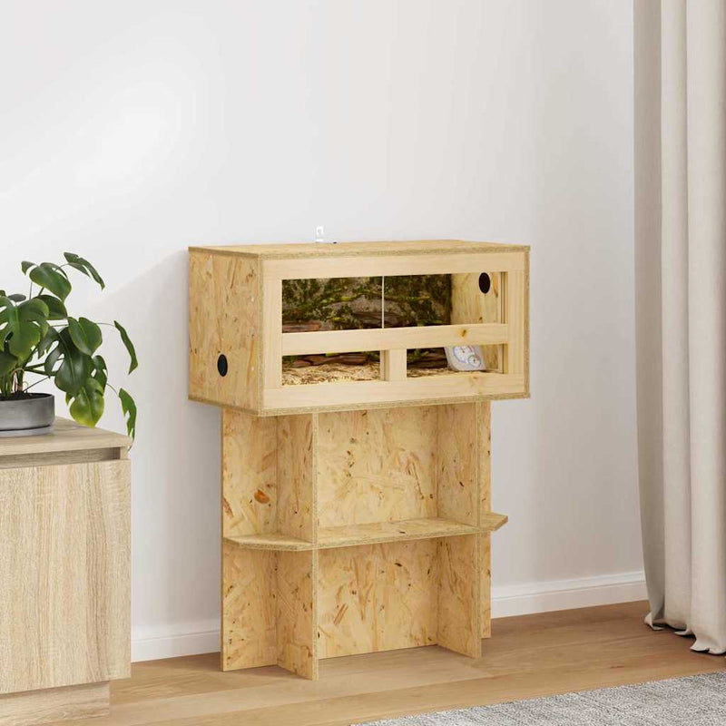 Afbeelding laden in galerijviewer, Vidaxl terrarium bruin 60 x 30 x 30 cm osb