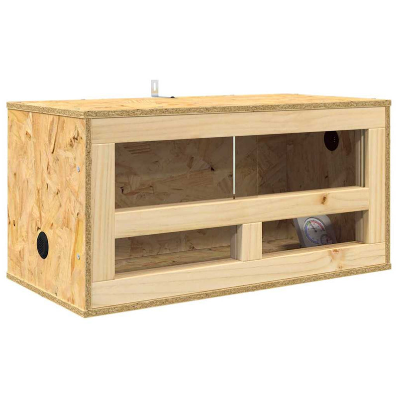 Afbeelding laden in galerijviewer, Vidaxl terrarium bruin 60 x 30 x 30 cm osb