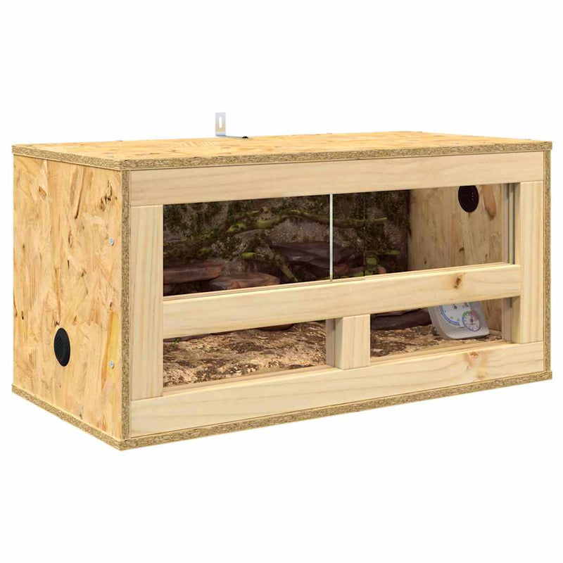 Afbeelding laden in galerijviewer, Vidaxl terrarium bruin 60 x 30 x 30 cm osb