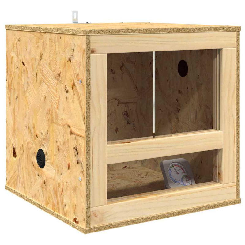 Afbeelding laden in galerijviewer, Vidaxl terrarium bruin 40 x 40 x 40 cm osb