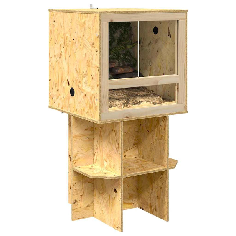 Afbeelding laden in galerijviewer, Vidaxl terrariumbasis bruin 50 x 50 x 50 cm osb