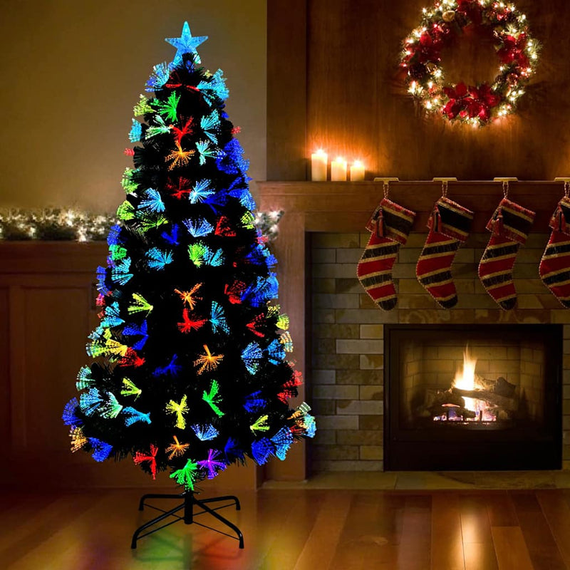 Afbeelding laden in galerijviewer, Vidaxl kunstkerstboom met 160 led met standaard groen 150 cm pvc