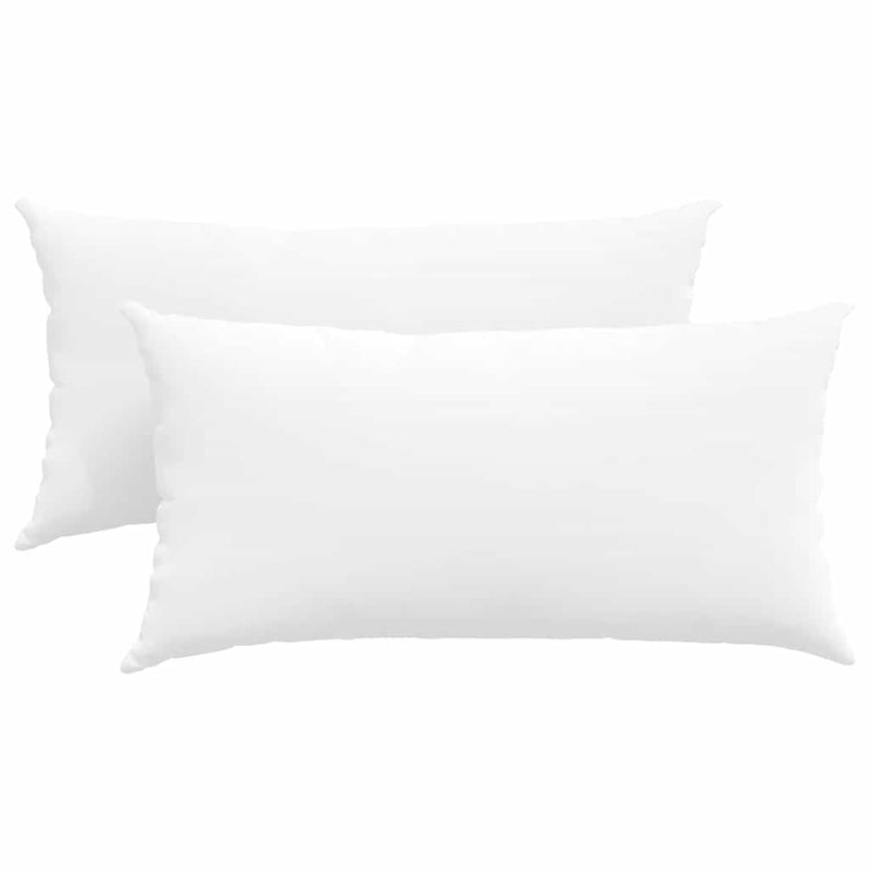 Afbeelding laden in galerijviewer, Vidaxl sofa kussens 2 pcs wit 80 x 40 cm stof