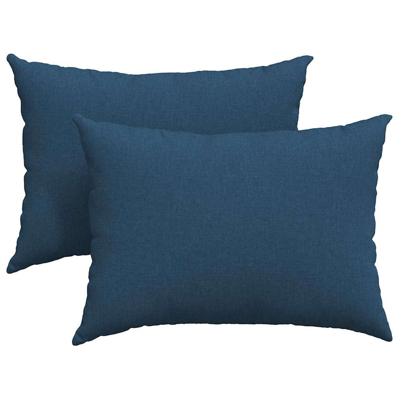Afbeelding laden in galerijviewer, Vidaxl sofa kussens 2 pcs blauw 70 x 50 cm stof