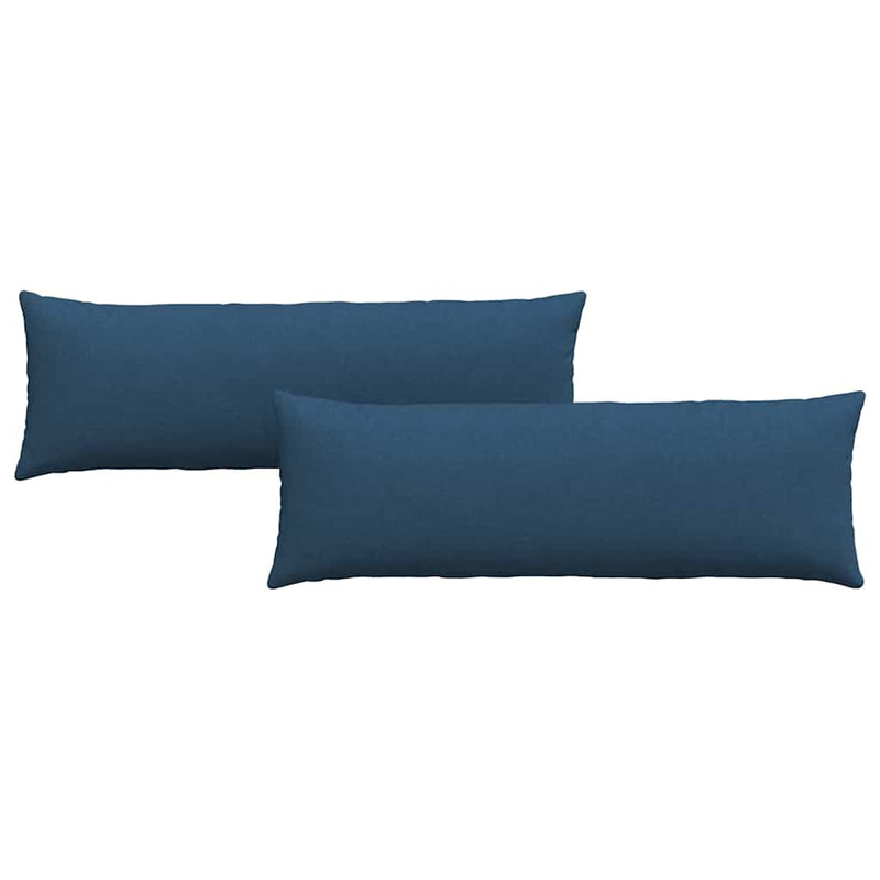 Afbeelding laden in galerijviewer, Vidaxl sofa kussens 2 pcs blauw 120 x 40 cm stof