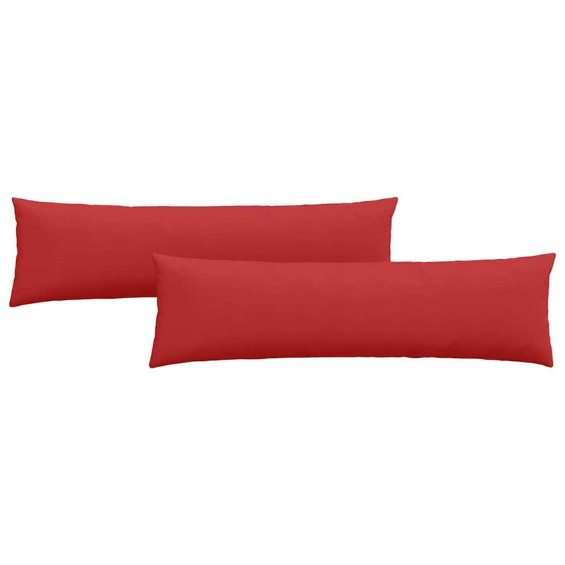 Afbeelding laden in galerijviewer, Vidaxl sofa kussens 2 pcs rood 145 x 40 cm stof