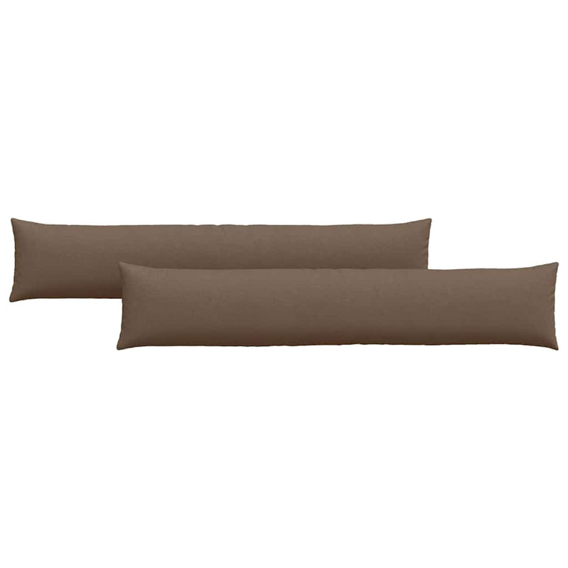 Afbeelding laden in galerijviewer, Vidaxl sofa kussens 2 pcs bruin 200 x 40 cm stof