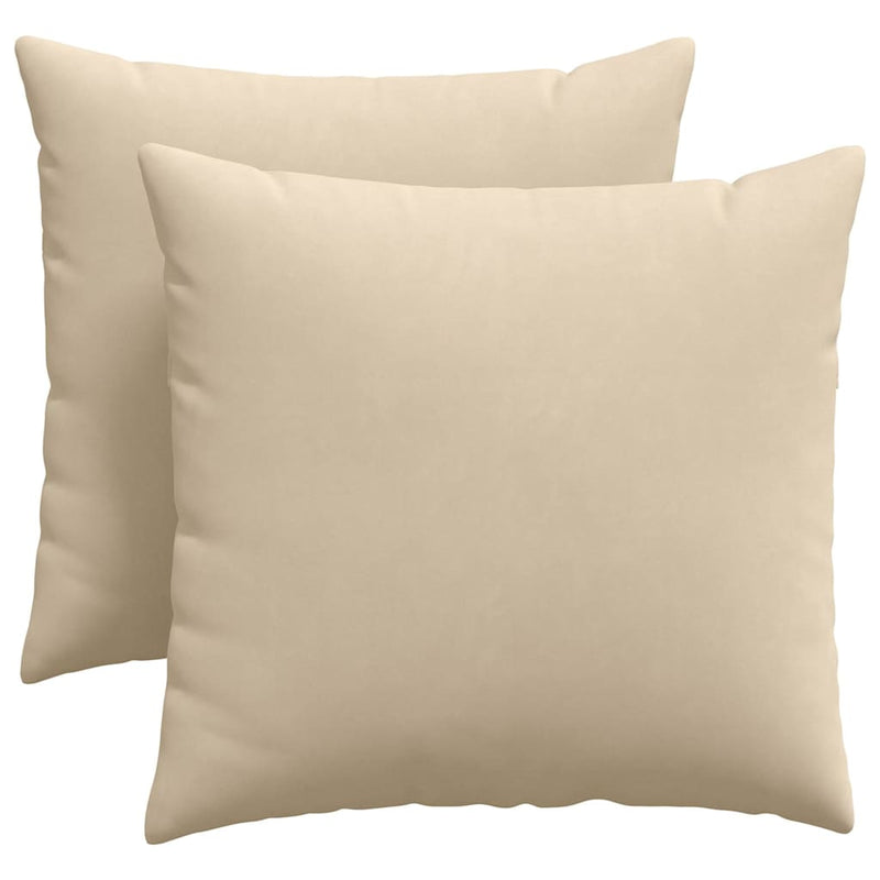 Afbeelding laden in galerijviewer, Vidaxl sofa kussens 2 stuks crème 45 x 45 cm stof