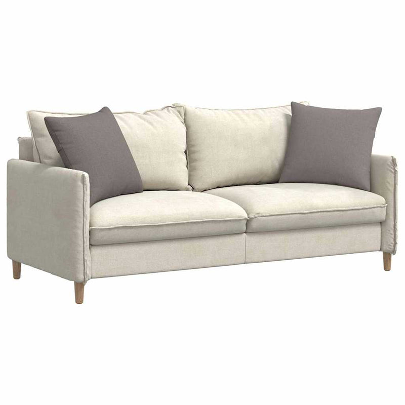 Afbeelding laden in galerijviewer, Vidaxl sofa kussens 2 pcs taupe 50 x 50 cm stof