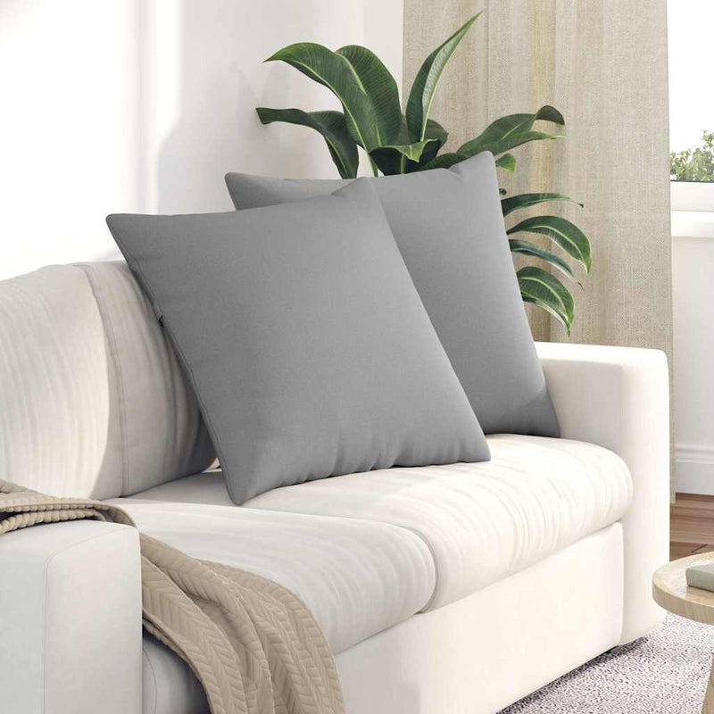 Afbeelding laden in galerijviewer, Vidaxl sofa kussens 2 pcs wolkengrijs 60 x 60 cm stof