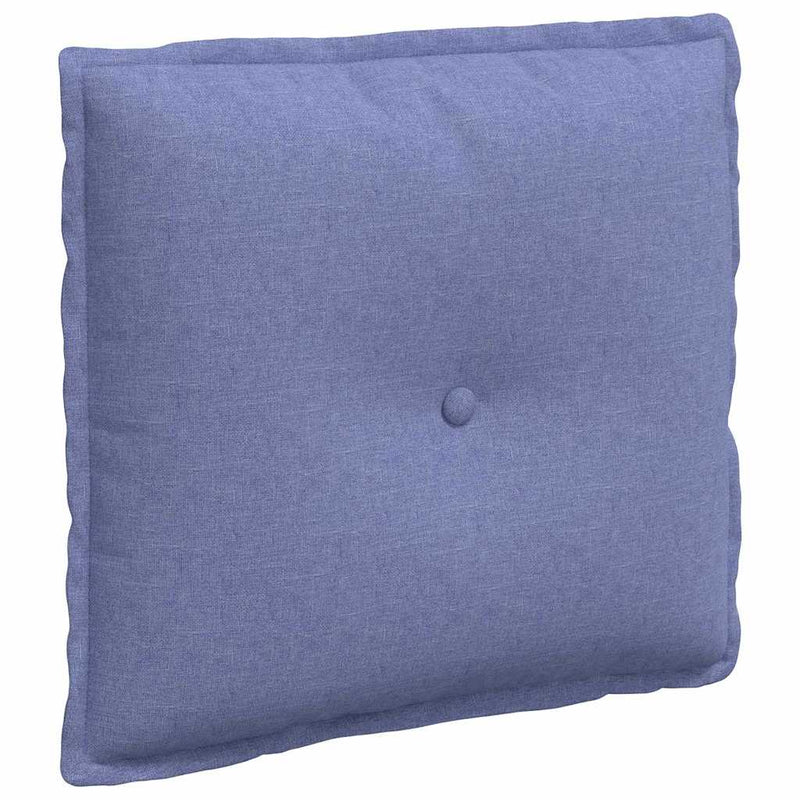 Afbeelding laden in galerijviewer, Vidaxl rugkussen jeans blauw 50 x 19 x 45 cm stof
