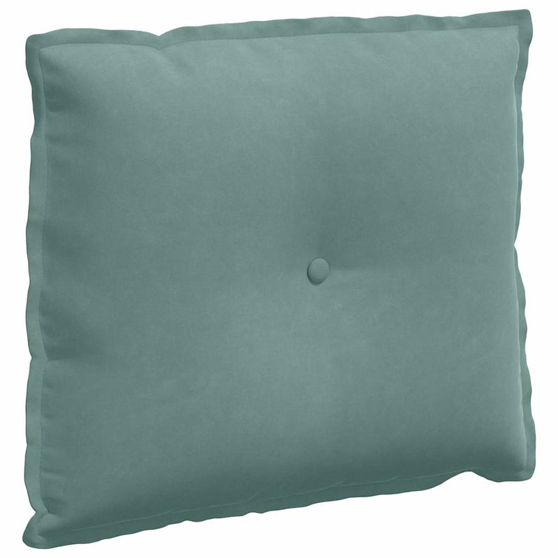 Afbeelding laden in galerijviewer, Vidaxl rugkussen zeegroen 60 x 50 cm cordstof