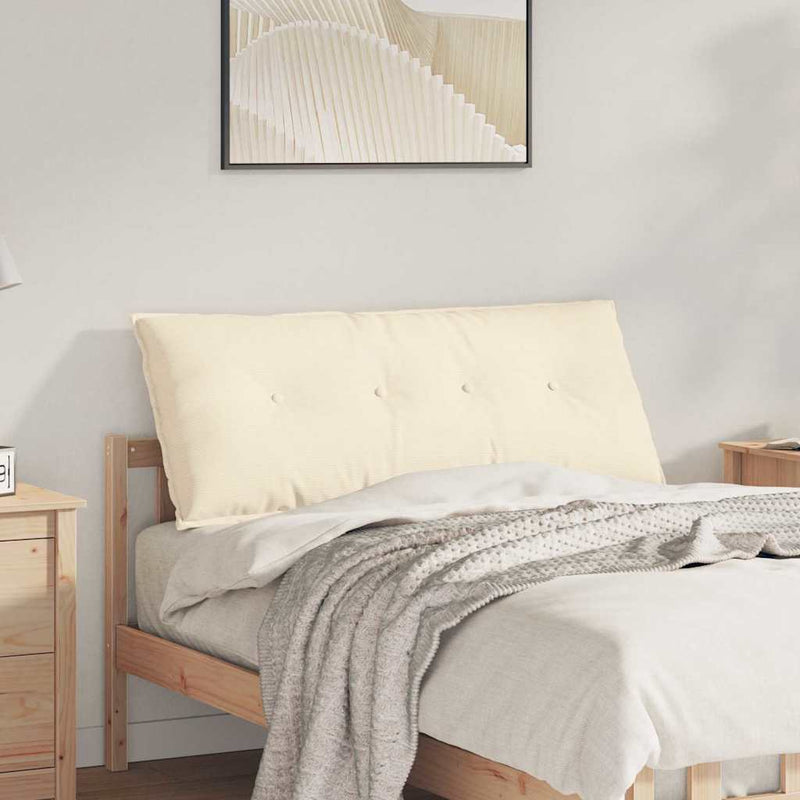 Afbeelding laden in galerijviewer, Vidaxl rugkussen crème 120 x 50 cm cordstof