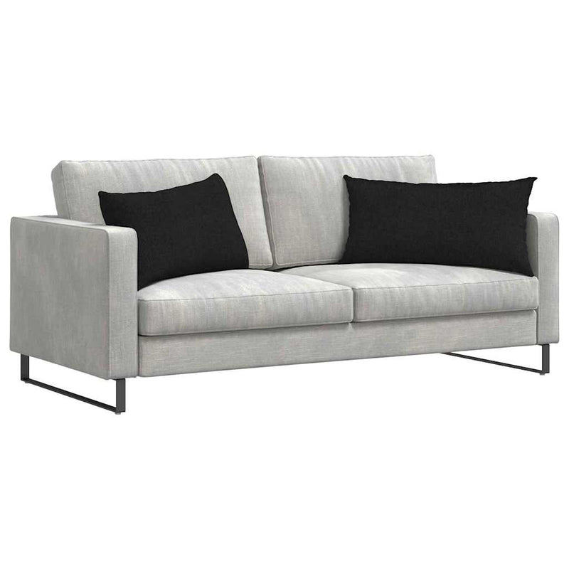 Afbeelding laden in galerijviewer, Vidaxl sofa kussens 2 pcs zwart 80 x 40 cm stof