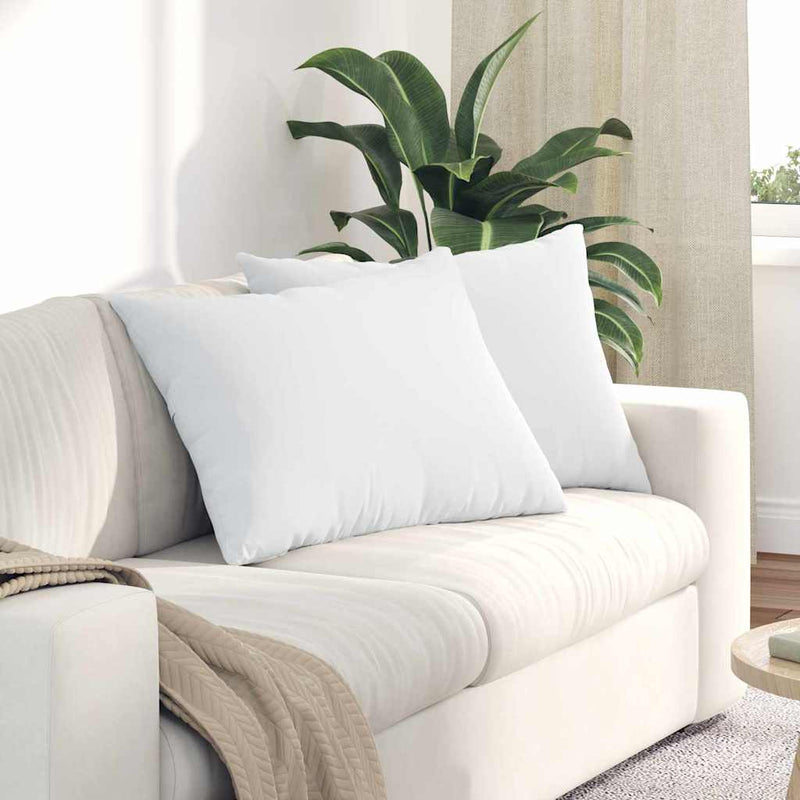 Afbeelding laden in galerijviewer, Vidaxl sofa kussens 2 pcs wit 70 x 50 cm stof