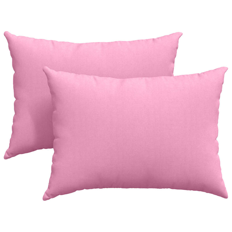 Afbeelding laden in galerijviewer, Vidaxl sofa kussens 2 pcs roze 70 x 50 cm stof