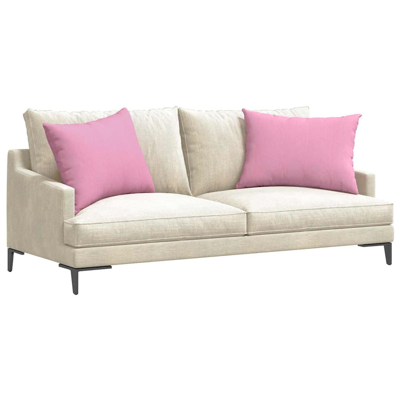Afbeelding laden in galerijviewer, Vidaxl sofa kussens 2 pcs roze 70 x 50 cm stof