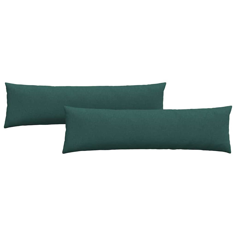 Afbeelding laden in galerijviewer, Vidaxl sofa kussens 2 pcs donkergroen 145 x 40 cm stof