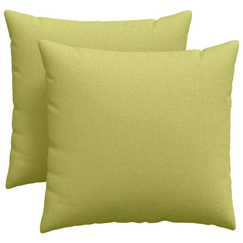 Afbeelding laden in galerijviewer, Vidaxl sofa kussens 2 pcs lichtgroen 45 x 45 cm stof