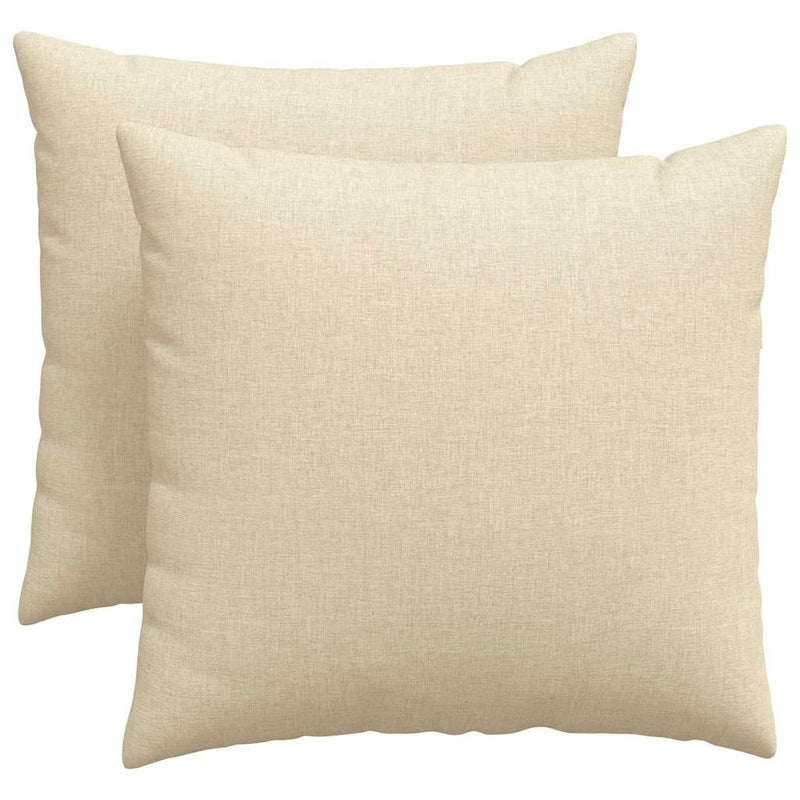 Afbeelding laden in galerijviewer, Vidaxl sofa kussens 2 pcs crème 50 x 50 cm stof