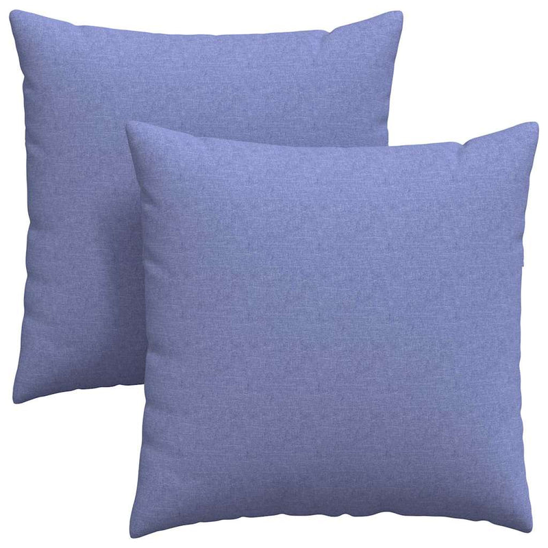 Afbeelding laden in galerijviewer, Vidaxl sofa kussens 2 pcs jeans blauw 60 x 60 cm stof