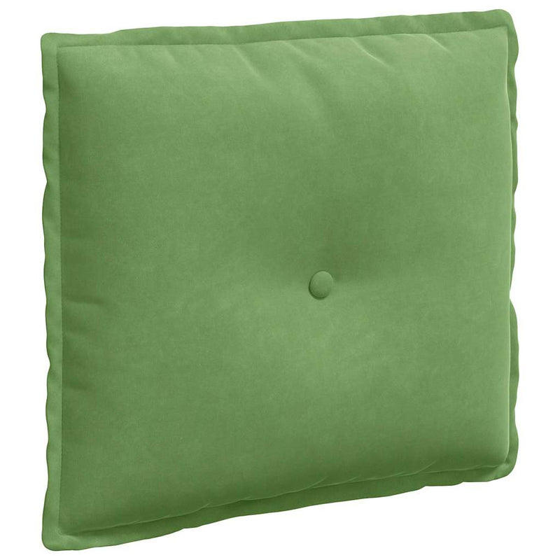 Afbeelding laden in galerijviewer, Vidaxl rugkussen lichtgroen 50 x 45 cm cordstof