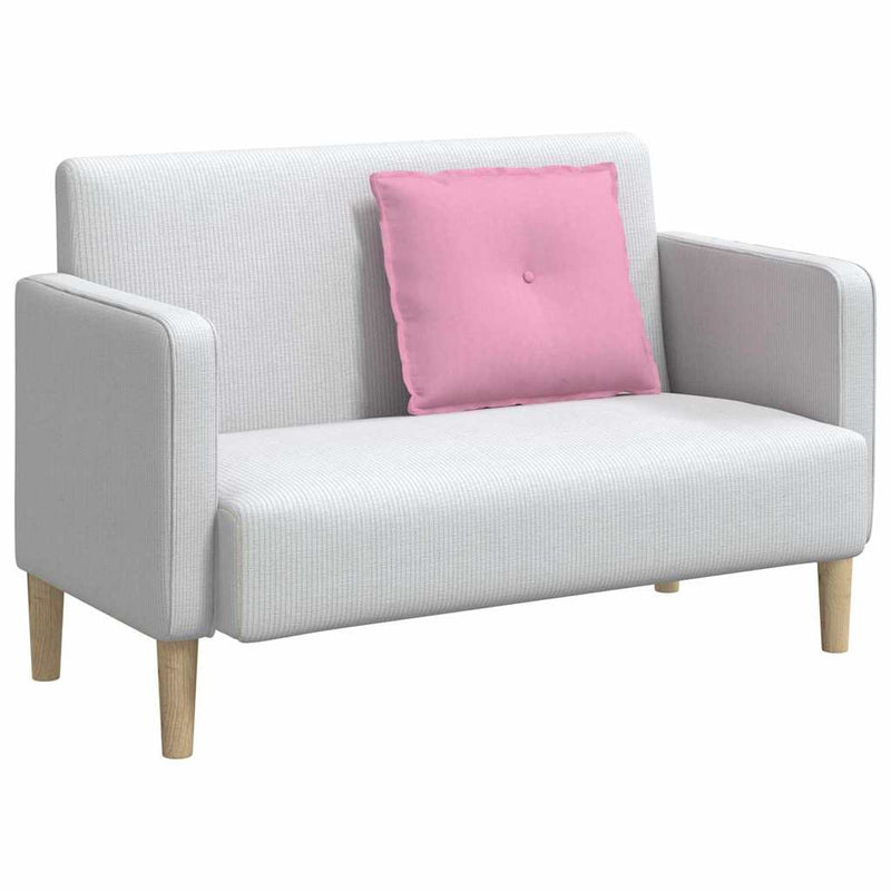 Afbeelding laden in galerijviewer, Vidaxl rugkussen roze 60 x 19 x 50 cm stof