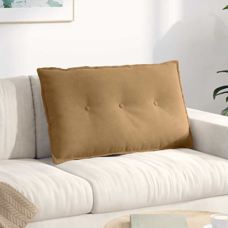 Afbeelding laden in galerijviewer, Vidaxl rugkussen bruin 80 x 50 cm cordstof